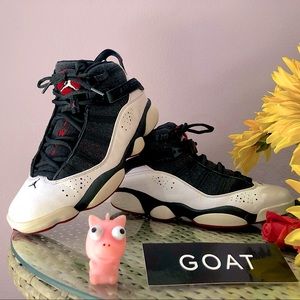 Nike Air Jordan 6 Rings "Black White Gym Red" Size 8.5